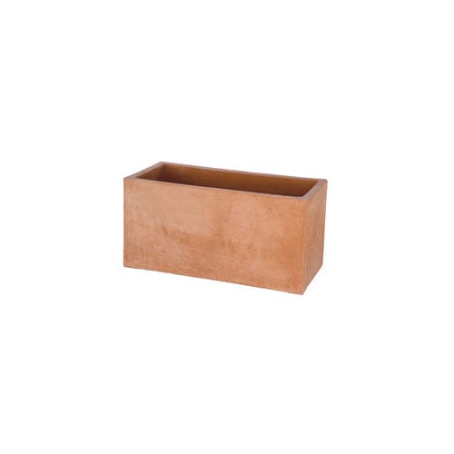 Jardinière en terracotta - liscia moderna - cestenoli srl - rectangulaire / fait main / contemporaine
