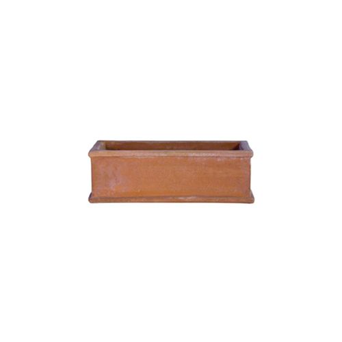 Jardinière en terracotta - Liscia Impruneta - cestenoli srl - rectangulaire / fait main / classique