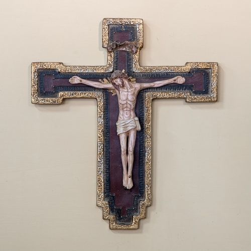 Sculpture en céramique - Crocifisso Bizantino Piccolo - cestenoli srl - fait main / Fabriquée en Italie / murale