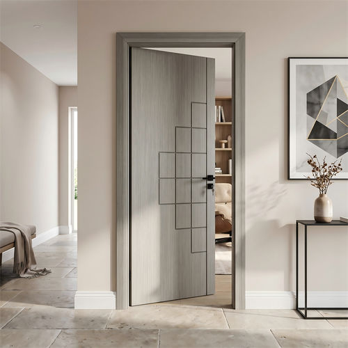 Porte d'intérieur - DFD-EV-09 - Dief Flooring - en placage de bois / battante / contemporaine