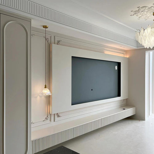 Meuble TV contemporain - DFD-BE-07 - Dief Flooring - lowboard / sur mesure / avec câblage dissimulé