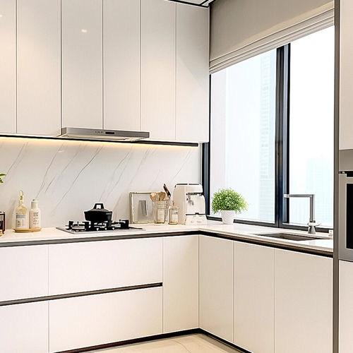 Cuisine contemporaine - DFD-KC-06 - Dief Flooring - en bois / en pierre / en L