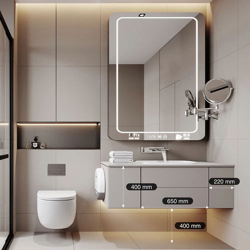 Meuble vasque mural - DFD-BV-06 - Dief Flooring - en bois / en marbre / contemporain