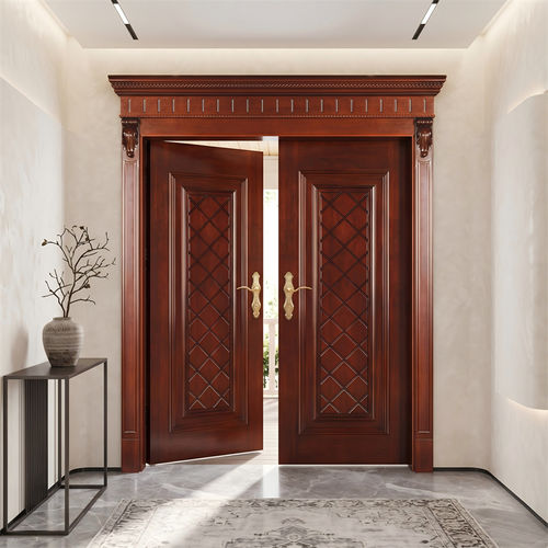 Porte d'entrée - DFD-EE-04 - Dief Flooring - en bois / battante / classique