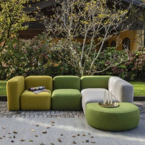 Canapé modulable - Modulor - WOW ITALY - contemporain / d'extérieur / en tissu