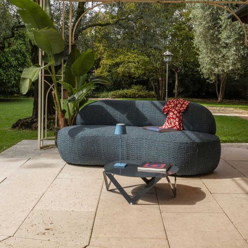 Canapé contemporain - Doku - WOW ITALY - d'extérieur / en tissu / blanc