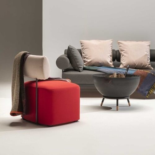 Chaise contemporaine - Dot - WOW ITALY - d'extérieur / en tissu / ronde