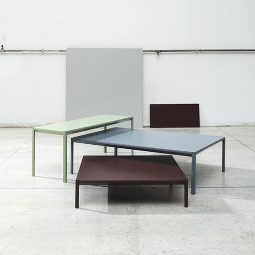 Table basse contemporaine - Snap - WOW ITALY - en bois / en aluminium / avec piètement en aluminium