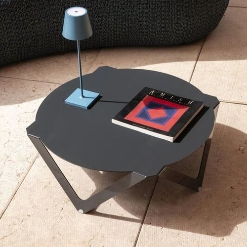 Table basse contemporaine - Vuvu - WOW ITALY - en aluminium / avec piètement en aluminium / ronde