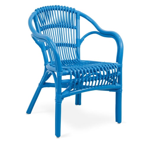 Chaise contemporaine - 905080-AZL - BAMBO BLAU - d'intérieur / d'extérieur / en rotin