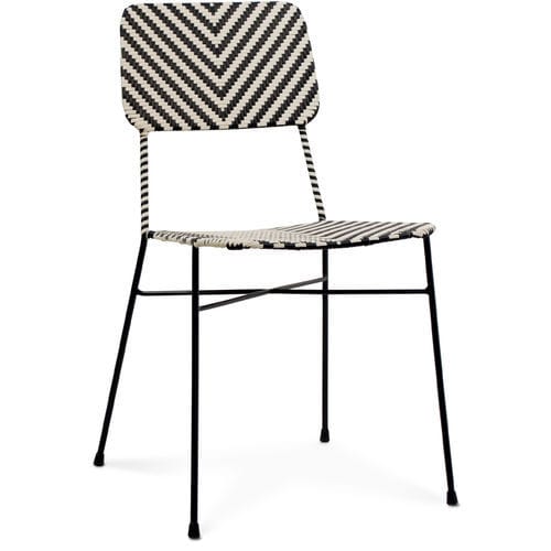 Chaise contemporaine - 118005-NEG - BAMBO BLAU - d'intérieur / d'extérieur / en fibres synthétiques