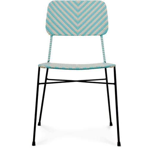 Chaise contemporaine - 118005-TUR - BAMBO BLAU - d'intérieur / d'extérieur / en tissu