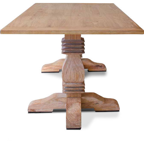 Table contemporaine - 850015-NAT - BAMBO BLAU - en bois / avec piètement en bois / rectangulaire