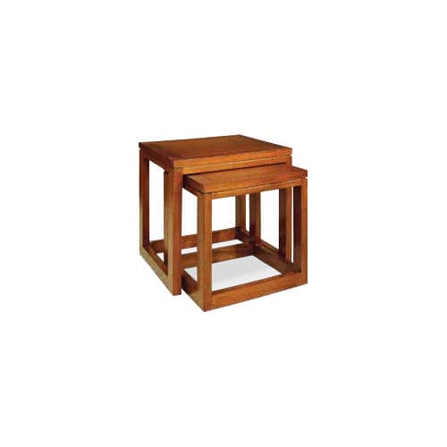 Table gigogne contemporaine - 930093/48-BAS - BAMBO BLAU - en bois / avec piètement en bois / rectangulaire