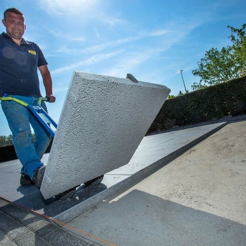 Dallage en plâtre - BERDING BETON GmbH - d'extérieur / pour entrée / de terrasse