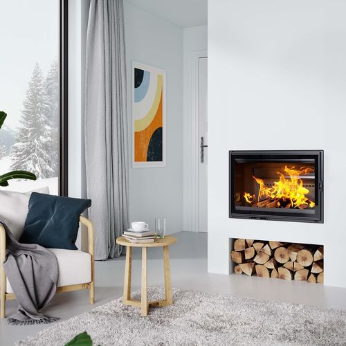 Cheminée à bois - 2180CBS - Dovre - encastrable / simple face / à foyer fermé