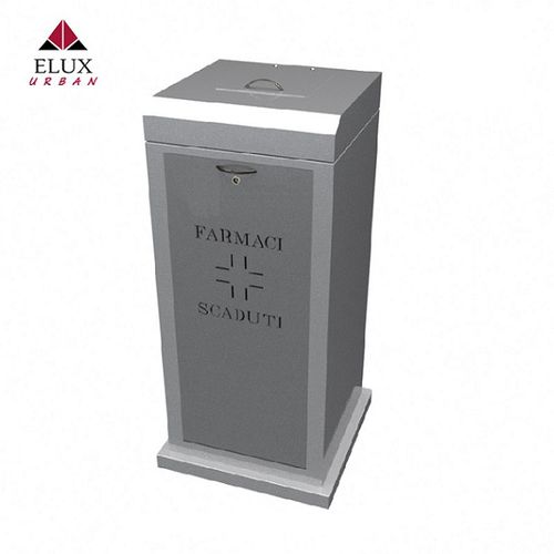 Poubelle pour sanitaire - RUP FARMACI SCADUTI 450 - Elux srl - autoportante / en acier galvanisé / en acier à revêtement par poudre