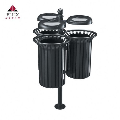 Poubelle publique - GIGLIO 691 - Elux srl - de tri sélectif / fixation au sol / sur pied