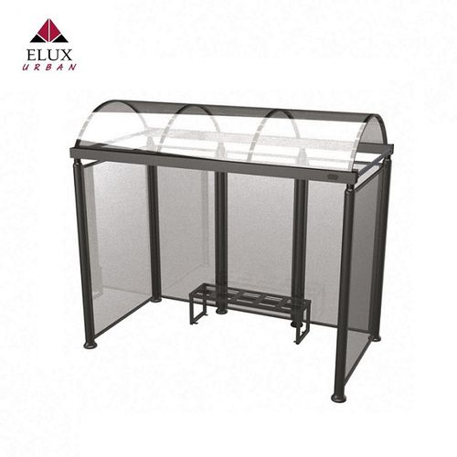 Abribus en acier galvanisé - Aprilia 468 - Elux srl - en aluminium extrudé / en plastique / en acier inoxydable satiné