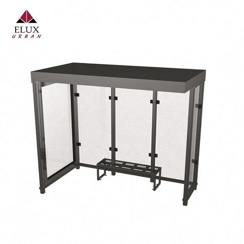 Abribus en aluminium - Cagliari 467 - Elux srl - en acier galvanisé / en polycarbonate / en aluminium anodisé