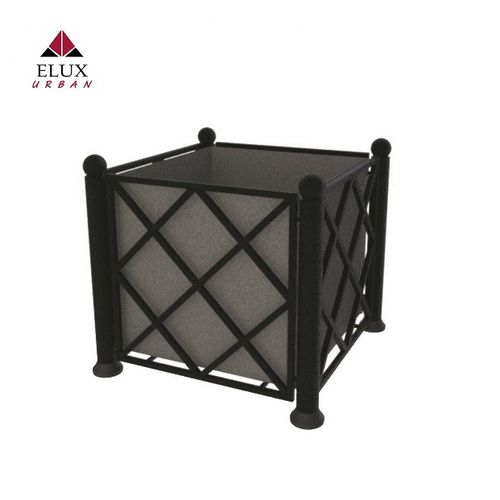 Bac d'orangerie en acier galvanisé - Fioriera Diantha 100 - Elux srl - carré / sur mesure / résistant aux intempéries