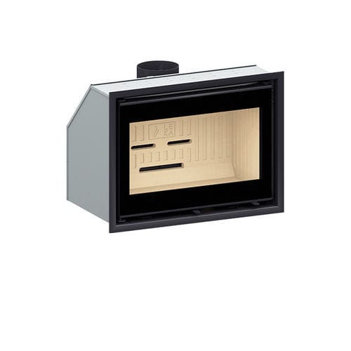 Insert de cheminée à bois - LEKA 8059 - Cerampiù Srl - en métal / à convection naturelle / contemporain