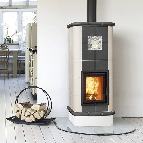 Poêle à bois - QUADRA 5 LEVELS - Cerampiù Srl - 8 kW / au sol / contemporain