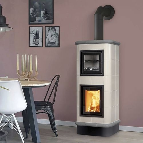 Poêle à bois - CHEF - Cerampiù Srl - électrique / 8 kW / multicombustible