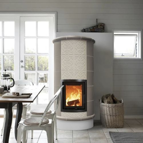 Poêle à bois - RONDÒ 5 LEVELS - Cerampiù Srl - électrique / 8 kW / multicombustible