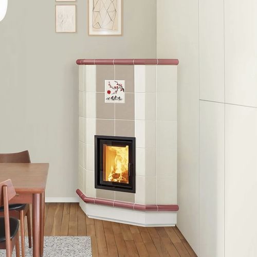 Poêle à bois - ATENA 5 LEVELS - Cerampiù Srl - électrique / 8 kW / multicombustible