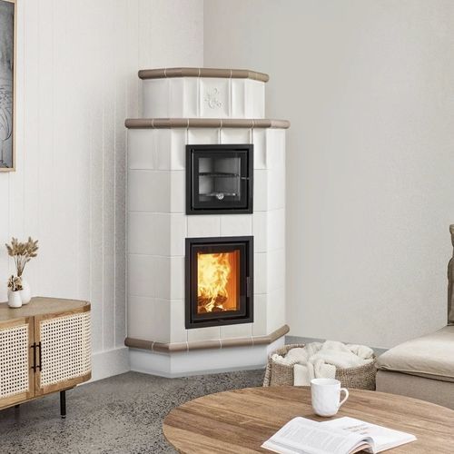 Poêle à bois - SOUFFLÉ - Cerampiù Srl - électrique / 8 kW / multicombustible