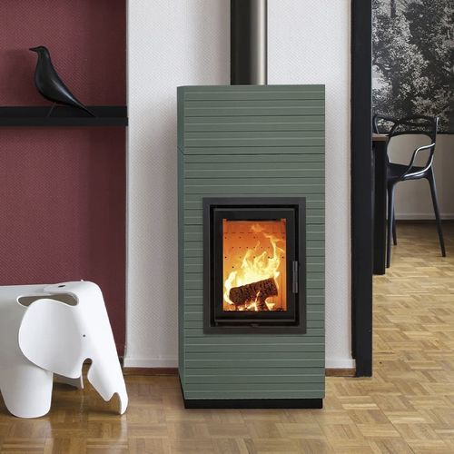 Poêle à bois - MINI - Cerampiù Srl - électrique / 8 kW / multicombustible