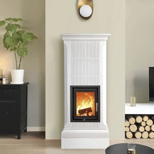 Poêle à bois - NOBILE 5 LEVELS - Cerampiù Srl - électrique / 8 kW / multicombustible