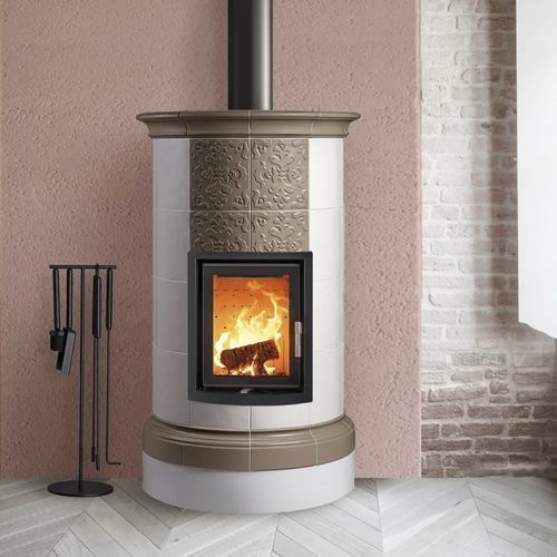 Poêle à bois - DOLOMIA 4 LEVELS - Cerampiù Srl - électrique / 8 kW / multicombustible
