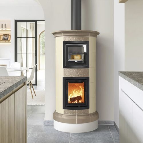 Poêle à bois - GALA - Cerampiù Srl - électrique / 8 kW / multicombustible