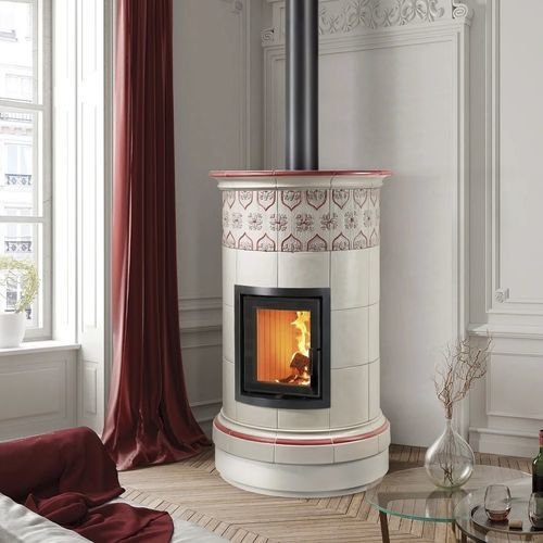 Poêle à bois - ALPINA 4 LEVELS - Cerampiù Srl - électrique / 8 kW / multicombustible
