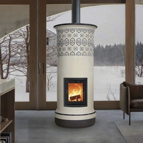 Poêle à bois - ALPINA 6 LEVELS - Cerampiù Srl - électrique / 8 kW / multicombustible