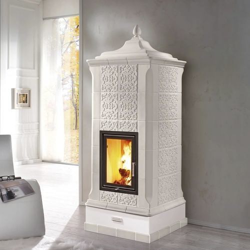 Poêle à bois - REGINA - Cerampiù Srl - électrique / 10 kW - 20 kW / multicombustible