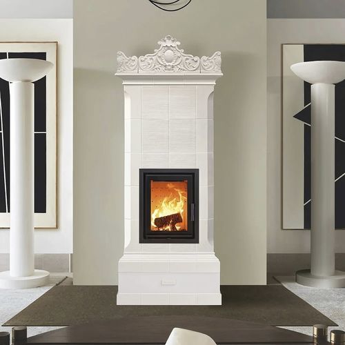 Poêle à bois - MADAME - Cerampiù Srl - 8 kW / multicombustible / au sol