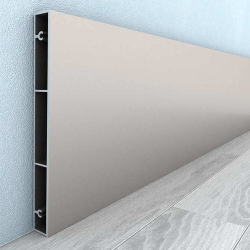Plinthe argentée - FALKIT&reg; - Alu-Stock SA - en alliage / en aluminium / rectangulaire