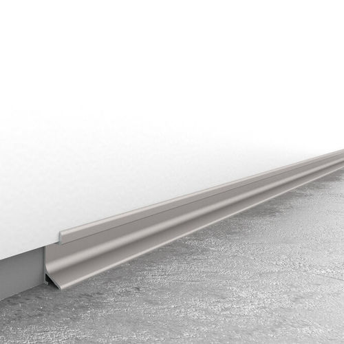Plinthe argentée - PLADEYESO - Alu-Stock SA - en aluminium / rectangulaire / 100% recyclable
