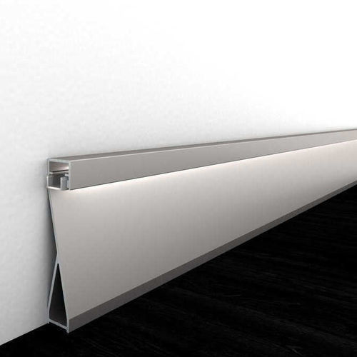 Plinthe argentée - LEDKIT - Alu-Stock SA - en aluminium / rectangulaire