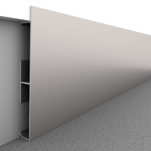 Plinthe argentée - PLADEYESO - Alu-Stock SA - en aluminium / rectangulaire / décorative