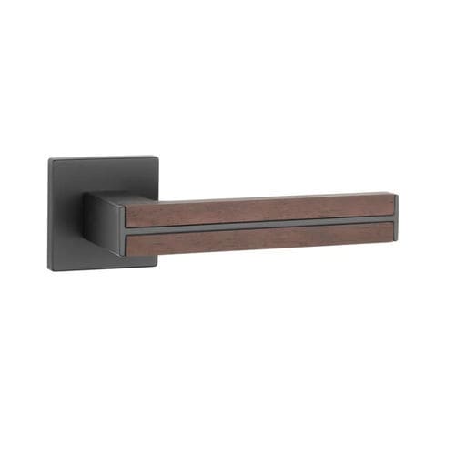 Poignée de porte - IMPERATA Q - ENGER - en métal / en bois / contemporaine