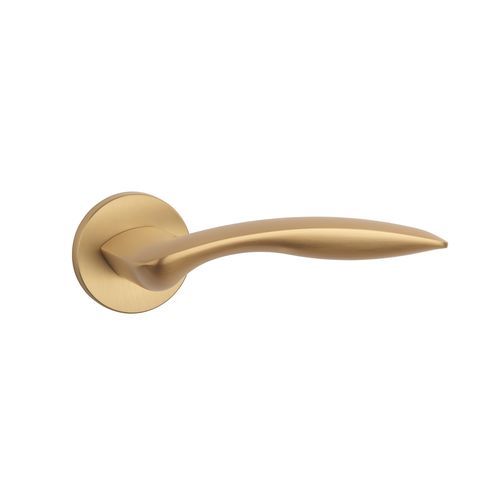 Poignée de porte - ROBINIA R - ENGER - en métal / bois / contemporaine