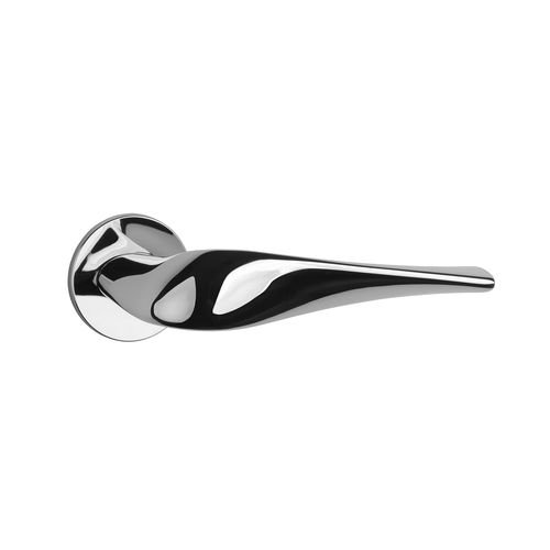 Poignée de porte - PETUNIA R - ENGER - en métal / bois / contemporaine