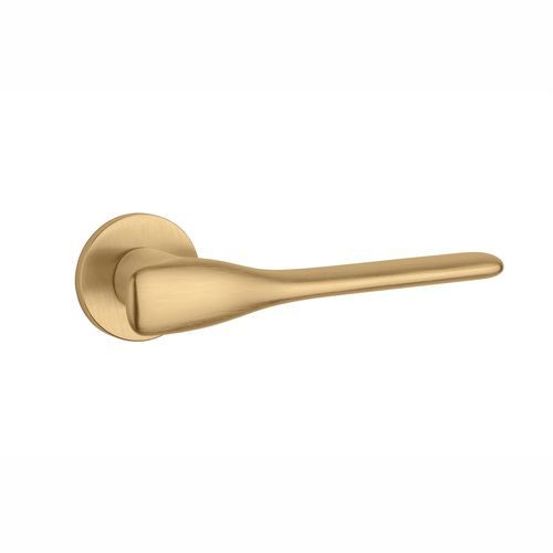Poignée de porte - ORCHIDE R - ENGER - en métal / bois / contemporaine