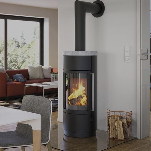 Poêle à bois - BASILIA - HASE Kaminofenbau GmbH - 7 kW / multicombustible / à poser