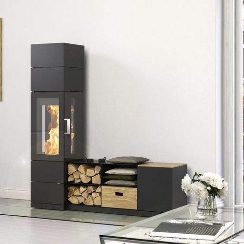 Poêle à bois - SENDAI 155 - HASE Kaminofenbau GmbH - 7 kW / multicombustible / à poser