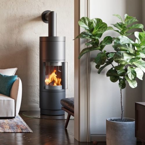 Poêle à bois - SILA PLUS - HASE Kaminofenbau GmbH - 7 kW / multicombustible / à poser